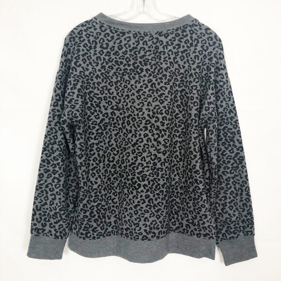 Splendid Animal Print Womens Sweater Medium Casual Loungewear Relaxed Minimalist - Picture 4 of 7